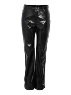 Noisy May FAUX LEATHER CROC TROUSERS -Noisy May Shop 27028824 Black 1078496 001