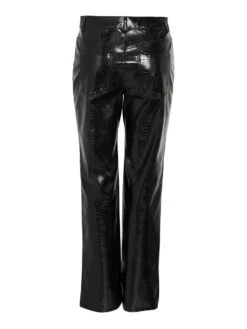 Noisy May FAUX LEATHER CROC TROUSERS -Noisy May Shop 27028824 Black 1078496 002