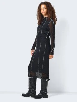 Noisy May LONG SLEEVED MESH DRESS -Noisy May Shop 27028893 Black 004