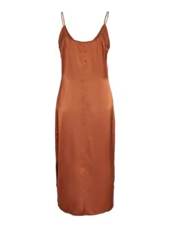 Noisy May LONG SATIN DRESS -Noisy May Shop 27028994 MochaBisque 002