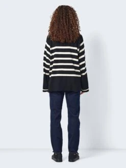 Noisy May STRIPED KNITTED PULLOVER -Noisy May Shop 27029088 Black 1083226 005