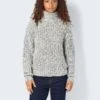 Noisy May KNITTED HIGH NECK PULLOVER -Noisy May Shop 27029110 Eggnog 1081959 007