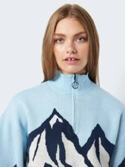 Noisy May HALF-ZIP KNITTED PULLOVER -Noisy May Shop 27029253 Cerulean 1085940 006