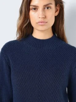 Noisy May HIGH NECK KNITTED PULLOVER 12 Noisy May HIGH NECK KNITTED PULLOVER -Noisy May Shop 27029257 NavyBlazer 006