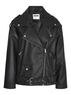 Noisy May CURVE PU BIKER JACKET