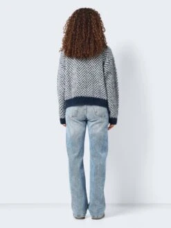 Noisy May PATTERNED KNITTED PULLOVER 11 Noisy May PATTERNED KNITTED PULLOVER -Noisy May Shop 27029283 NavyBlazer 1086305 005