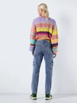 Noisy May NMMONI CROPPED CARGO JEANS -Noisy May Shop 27029295 MediumBlueDenim 005