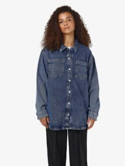 Noisy May LONG DENIM SHIRT 10 Noisy May LONG DENIM SHIRT -Noisy May Shop 27029309 MediumBlueDenim 003