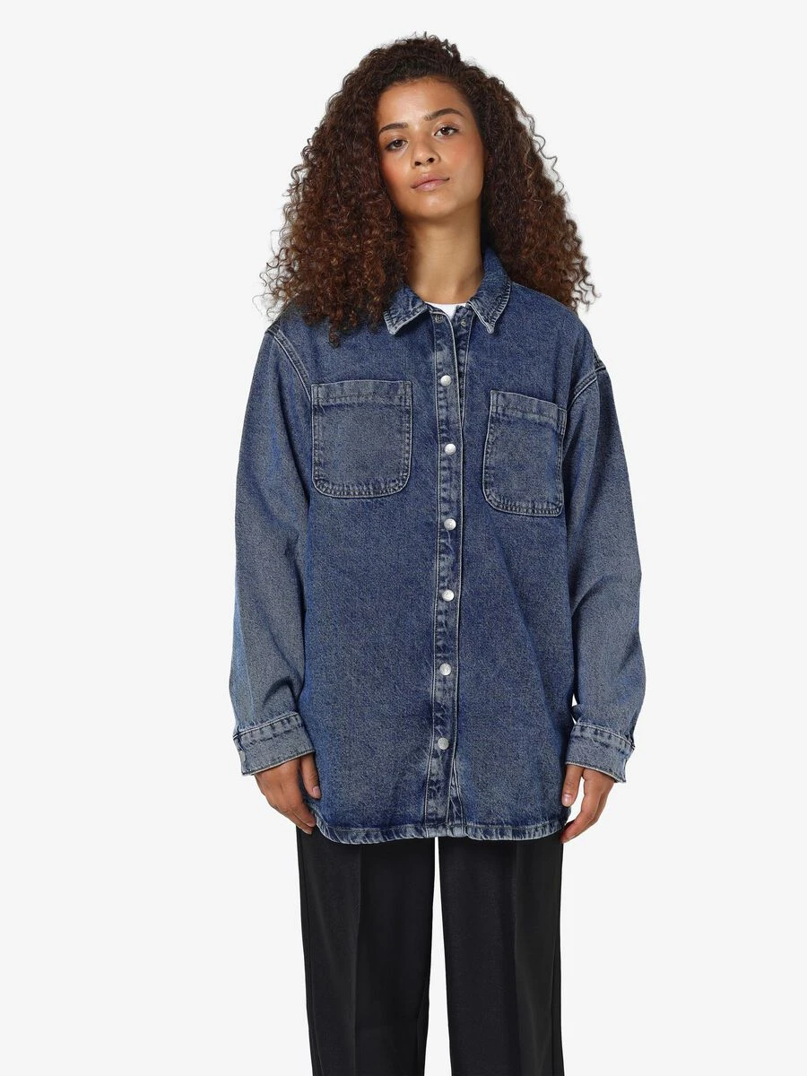 Noisy May LONG DENIM SHIRT 4 Noisy May LONG DENIM SHIRT - Image 2
