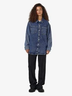 Noisy May LONG DENIM SHIRT 11 Noisy May LONG DENIM SHIRT -Noisy May Shop 27029309 MediumBlueDenim 004