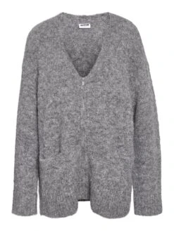 Noisy May KNITTED ZIP CARDIGAN -Noisy May Shop 27029912 MediumGreyMelange 001