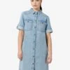 Noisy May SHORT SLEEVED DENIM DRESS -Noisy May Shop 27030041 LightBlueDenim 003