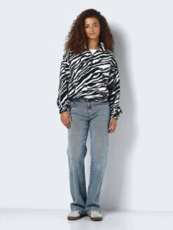 Noisy May ZEBRA PRINTED TOP -Noisy May Shop 27030112 Black 1100271 004