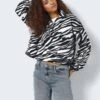 Noisy May ZEBRA PRINTED TOP -Noisy May Shop 27030112 Black 1100271 007