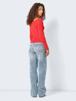 Noisy May OFF SHOULDER KNITTED PULLOVER 11 Noisy May OFF SHOULDER KNITTED PULLOVER -Noisy May Shop 27030260 FlameScarlet 005