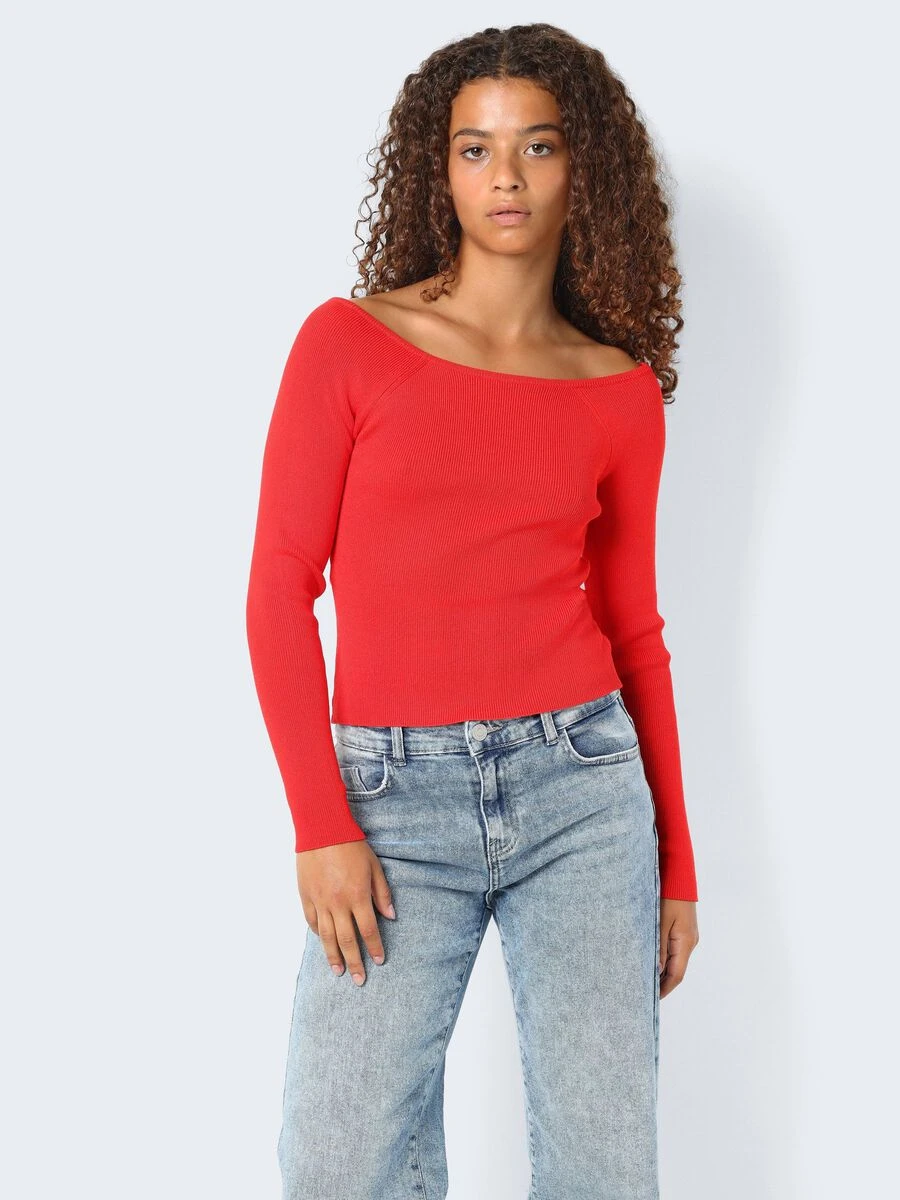Noisy May OFF SHOULDER KNITTED PULLOVER 3 Noisy May OFF SHOULDER KNITTED PULLOVER