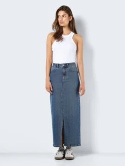Noisy May LONG DENIM SKIRT -Noisy May Shop 27030286 MediumBlueDenim 004