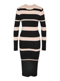 Noisy May STRIPED KNITTED DRESS 14 Noisy May STRIPED KNITTED DRESS -Noisy May Shop 27030340 Black 1104767 001