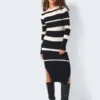 Noisy May STRIPED KNITTED DRESS 1 Noisy May STRIPED KNITTED DRESS -Noisy May Shop 27030340 Black 1104767 007