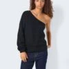 Noisy May ONE SHOULDER KNITTED PULLOVER -Noisy May Shop 27030363 Black 007