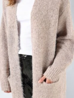 Noisy May LONG KNITTED CARDIGAN -Noisy May Shop 27030436 TaupeGray 1109756 006