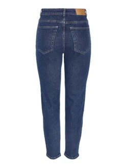 Noisy May NMMONI CROPPED HIGH WAISTED STRAIGHT FIT JEANS -Noisy May Shop 27030448 DarkBlueDenim 002
