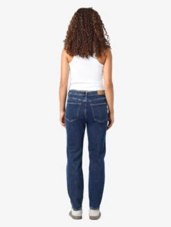 Noisy May NMMONI CROPPED HIGH WAISTED STRAIGHT FIT JEANS -Noisy May Shop 27030448 DarkBlueDenim 005