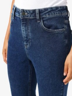 Noisy May NMMONI CROPPED HIGH WAISTED STRAIGHT FIT JEANS -Noisy May Shop 27030448 DarkBlueDenim 008