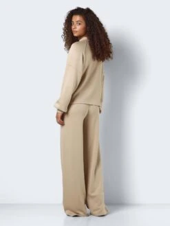 Noisy May HIGH WAISTED SWEATPANTS -Noisy May Shop 27030519 WhitePepper 1108554 005