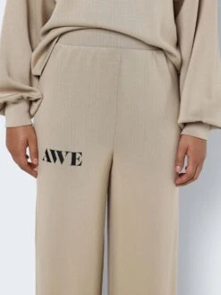 Noisy May HIGH WAISTED SWEATPANTS -Noisy May Shop 27030519 WhitePepper 1108554 006