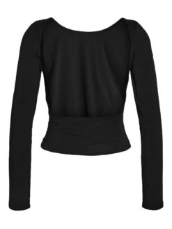 Noisy May LONG SLEEVED OPEN BACK TOP -Noisy May Shop 27031147 Black 002