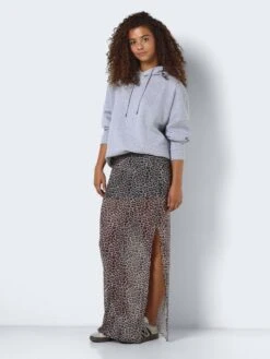 Noisy May PRINTED MAXI SKIRT -Noisy May Shop 27031151 Oatmeal 1127478 004