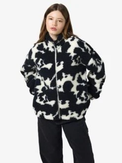 Noisy May PATTERNED FLEECE JACKET -Noisy May Shop 27032212 Black 1215771 007