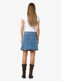 Noisy May NMRONNIE A-LINE SKIRT -Noisy May Shop 27032521 LightBlueDenim 005