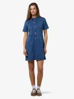 Noisy May NMNISA DENIM DRESS -Noisy May Shop 27032702 MediumBlueDenim 004