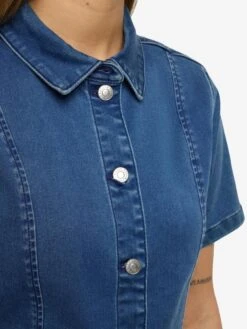 Noisy May NMNISA DENIM DRESS -Noisy May Shop 27032702 MediumBlueDenim 006
