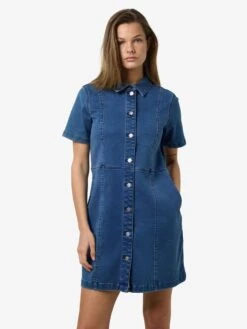Noisy May NMNISA DENIM DRESS -Noisy May Shop 27032702 MediumBlueDenim 007