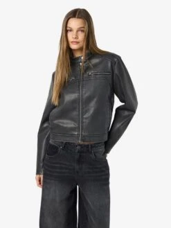 Noisy May PU FAUX LEATHER JACKET 15 Noisy May PU FAUX LEATHER JACKET -Noisy May Shop 27032964 Black 1163130 007