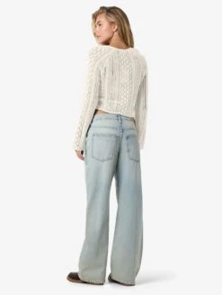 Noisy May NMLUNA SIDE RUCHED KNITTED PULLOVER -Noisy May Shop 27033093 Birch 005