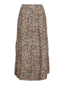 Noisy May TIERED MAXI SKIRT -Noisy May Shop 27033241 SilverMink 1241203 001