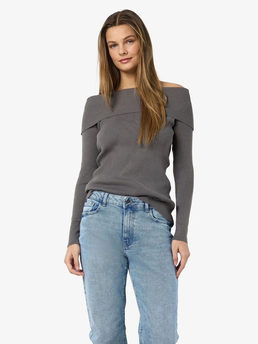 Noisy May KNITTED OFF-SHOULDER TOP 3 Noisy May KNITTED OFF-SHOULDER TOP