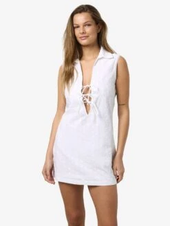 Noisy May BRODERIE MINI DRESS -Noisy May Shop 27033961 BrightWhite 007
