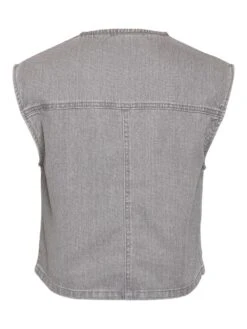 Noisy May CROPPED DENIM VEST -Noisy May Shop 27034273 LightGreyDenim 002