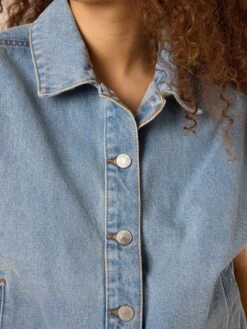 Noisy May DENIM VEST -Noisy May Shop 27034307 LightBlueDenim 006