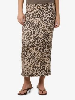 Noisy May LEOPARD PRINT MIDI SKIRT