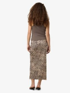 Noisy May LEOPARD PRINT MIDI SKIRT -Noisy May Shop 27034322 SilverMink 1187871 005