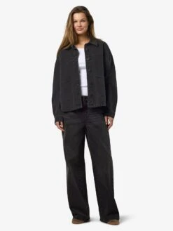 Noisy May RELAXED DENIM JACKET -Noisy May Shop 27034346 BlackDenim 004