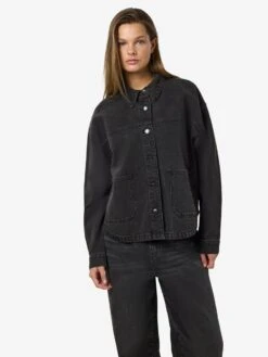 Noisy May RELAXED DENIM JACKET -Noisy May Shop 27034346 BlackDenim 007