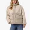 Noisy May FLEECE PUFFER JACKET -Noisy May Shop 27034511 Birch 1195716 003