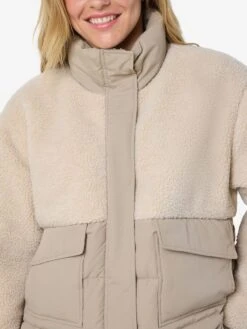 Noisy May FLEECE PUFFER JACKET -Noisy May Shop 27034511 Birch 1195716 006